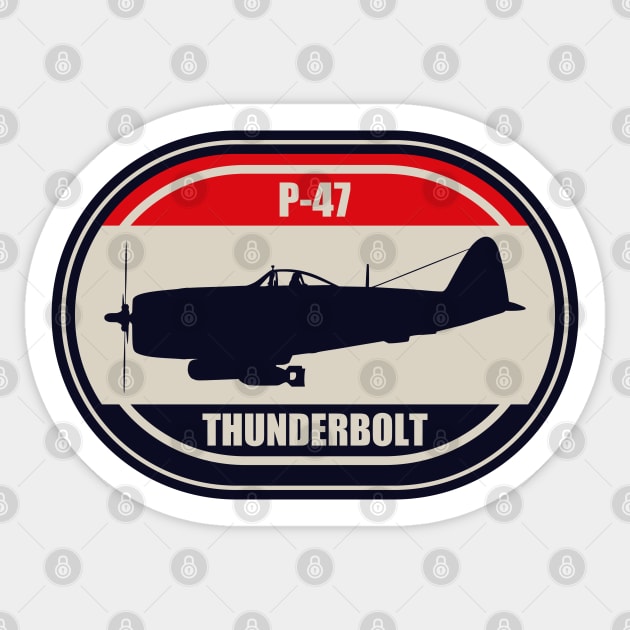 P-47 Thunderbolt Sticker by TCP